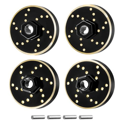 RC Brass Wheel Weights Brass Wheel Hex Adapter for 1/32 Redcat Ascent-32 | Brass Counterweight RC Upgrade Parts - color: Brass Wheel Weights Hex Adapter