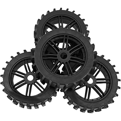 1/8 RC Off Road Buggy Snow Sand Paddle Tires Wheels 17mm Hex Hub Plastic Wheel Rims w/Foam Compatible with HSP HPI Baja Redcat Arrma Typhon 6S Losi Traxxas 1/8 Scale,7-Spoke