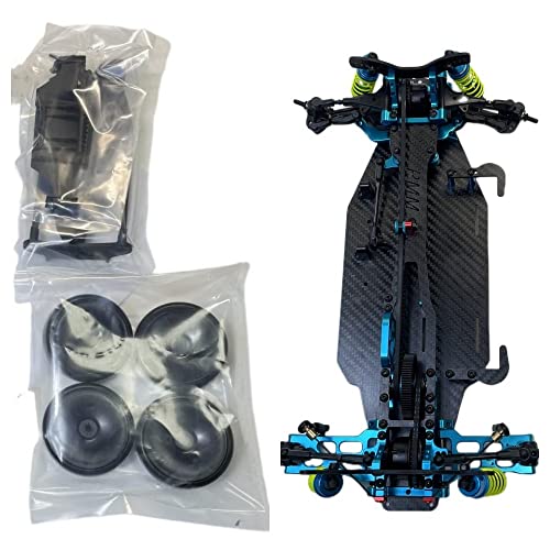 X416 RC DIY 1/10 Alloy and Carbon D4 AWD EP Drift Racing Car Body Frame Kit Electric Touring Car Chassis Frame