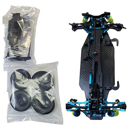 X416 RC DIY 1/10 Alloy and Carbon D4 AWD EP Drift Racing Car Body Frame Kit Electric Touring Car Chassis Frame