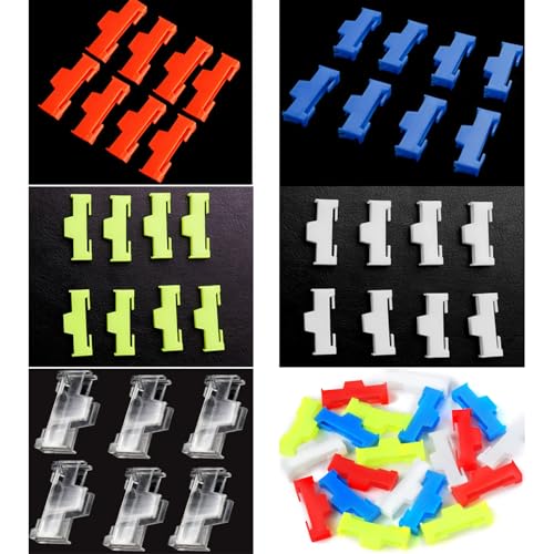 skrnrhrery Servo Cable Clip Lock, 20pcs Servo Extension Cable Safety Connector Clips Lead Wire Lock, for Rc Servo Expansion Cable Or Servo Y Adapter Cable, Jr Servo Cable Kit. (White)… - color: (White)