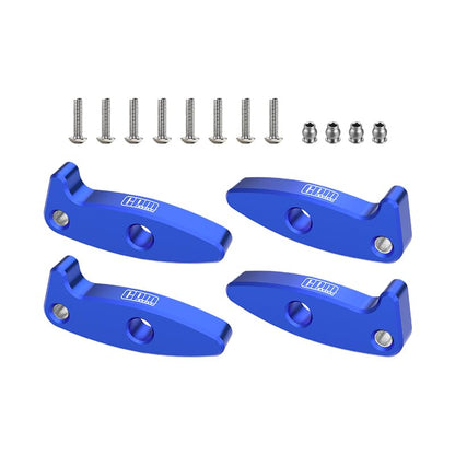 GPM for Axial 1/30 SCX30 RC Crawler – Fits SCX30 Ford Bronco, Jeep Wrangler JLU, Chevrolet K10 – High Articulation & Clearance Flex Blades: 7075-T6 Alloy Droop Flex Mod Extension Kit (Blue) - color: Blue