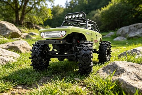 58mm BATWINGS 1.0" RC Crawler Tires 4-Pack For TRX4M SCX24 AX24 | Super soft sticky mud tires with foam inserts, For 1/18 TRX4M & 1/24 AX24 FCX24 Enduro24 micro rock crawlers Upgrades - size: 1.0 tires - 58mm Tall