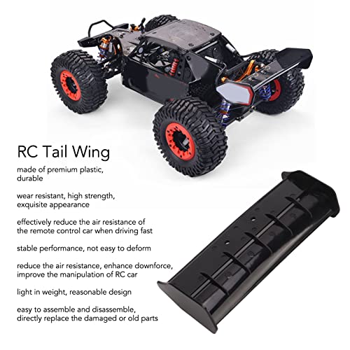 Alomejor RC Tail Wing,1/10 RC Tail Tail Spoiler Wing RC Rear Wing RC Tail Spoiler Wing for Racing 10 10421 S 9102 1/10 RC Car