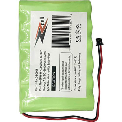 ZZcell® Battery Replacement for DSC Impassa SCW9057 Control Panel, 6PH-H-4/3A3600-S-D22 Alarm System 3600mAh (Note: Check Part No. Before Purchase) Battery Will Fully Charge Once Installed.