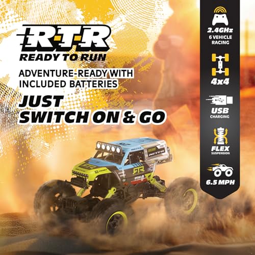 Vaughn Gittin Ford Bronco RC Truck – 1:15 Scale 4WD Remote Control Car, Officially Licensed Bronco “Brocky,” 2.4GHz Full-Function Control, USB Rechargeable, Ready to Run