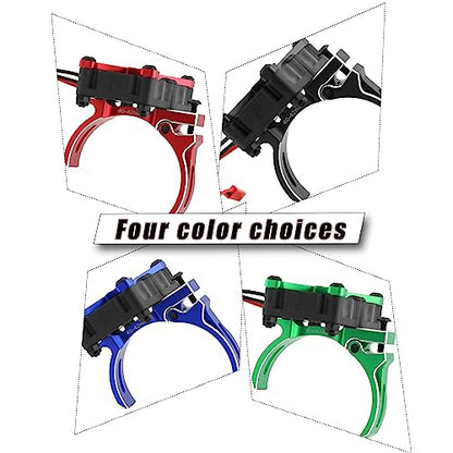 Motor Cooling Fan Upgrades Part for 1/8 1/7 Arrm a RC Car,Brushed Brushless 20000 RPM High Speed 30mm Cooling Fan Heatsink with 40-42mm Adjustable Mount for 4274 4068 4268 Motor,Green - style: green(2w RPM)
