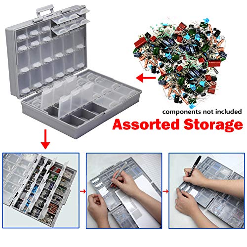 AideTek BOXALL48 lids empty enclosure SMD SMT organizer surface mount Organizer lid 1206 0805 0603 0402 - style: BOXALL48