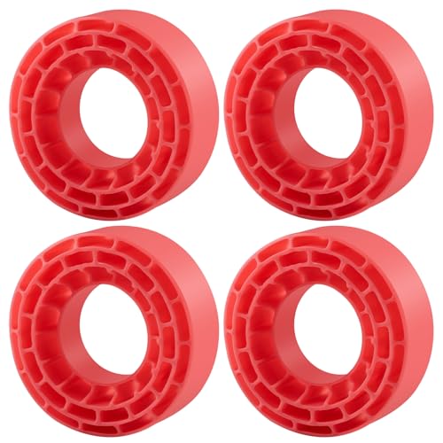 Super Soft Silicone Rubber Inserts fit for 68-72mm*24-27mm 1.3" Tires, RC Tire Inserts for TRX4M SCX24 1/18 1/24 Crawler Tire, Replacement of Sponge Foams 4pcs (Pink) - color: Pink