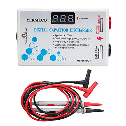 Digital Capacitor Discharger Quick Discharge Voltage Tester Protection Electrician Voltage Discharging Tool for Electronic