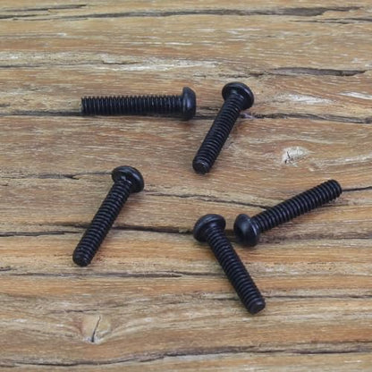 105 Pieces M2 x 10mm Button Head Socket Cap Screws, Thread Pitch 0.4mm, Sutemribor M2 Black Screws, 10.9 Grade Alloy Steel, Black Oxide Finish, Fully Threaded - size: M2 x 10mm, style: Button Head