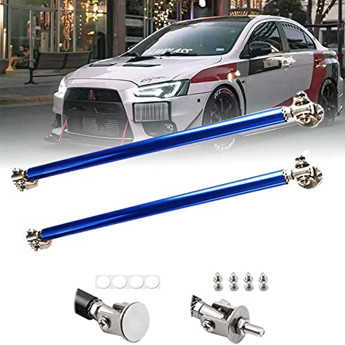 2PCS Front Bumper Lip Splitter Strut Rod Tie Bars Support Rod Adjustable Compatible with Most Vehicles 3''-8'' (Blue, 7.5CM/2.9 inch) - size: 7.5CM/2.9 inch, style: Blue