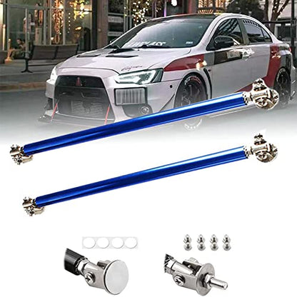 2PCS Front Bumper Lip Splitter Strut Rod Tie Bars Support Rod Adjustable Compatible with Most Vehicles 3''-8'' (Blue, 15CM/5.9 inch) - size: 15CM/5.9 inch, style: Blue