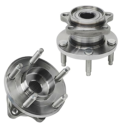 Detroit Axle - AWD Front 4pc Steering Knuckles Kit for 07-10 Ford Edge | Lincoln MKX, Steering Knuckles & Wheel Bearing Hubs Rear Wheel Bearing and Hubs 2007 2008 2009 2010 Replacement - size: 4UW50469/Kit