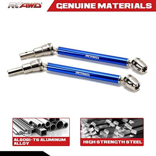 RCAWD 1/10 CVD Driveshafts for Kraton 4S V2 & Outcast 4S V2 Upgrades (Only Fit V2), Axles Joint Shafts Aluminum Parts for ARRMA #ARA311147#ARA4408V2#ARA4410V2 Blue