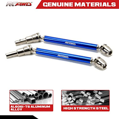 RCAWD 1/10 CVD Driveshafts for Kraton 4S V2 & Outcast 4S V2 Upgrades (Only Fit V2), Axles Joint Shafts Aluminum Parts for ARRMA #ARA311147#ARA4408V2#ARA4410V2 Blue