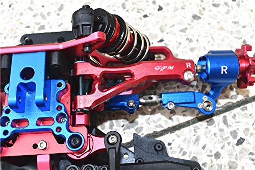 GPM For Arrma LIMITLESS/INFRACTION/TYPHON Upgrade Parts Aluminum Front Upper Arms - 2Pc Set Gray Silver