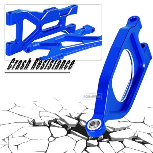 RC Suspension Arms Upgrades Part for 1/10 Gorgon 2WD RTR Brushed Monster Truck(ARA3230T1), Alloy Aluminium Front Upper& Front Lower& Rear Suspension Arms A arms, Navy Blue - color: Navy Blue(6pcs)