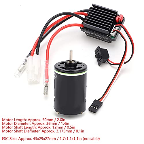 SUNGOOYUE Brushed Motor Combo Set, High Torque RC 540 Brushed Motor ESC Set for SCX10 / D90 / GEN8 RC Crawler Car (45T)