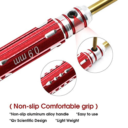 Mini 5pcs Screwdriver Set 0.9mm 1.27mm 1.3mm 1.5mm 2.0mm Multi Hex Driver Hexagon Screwdriver Wrench Tool Kit for Multi-Axis FPV Drone RC Car Quad Helis Repair