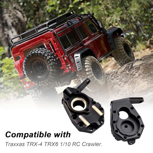 Hobbypark Heavy Brass Steering Knuckles Portal Housings Inner Front for Traxxas TRX4 Weight Upgrades Parts fit TRX-6