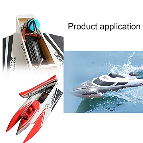 FLYCOLOR 70A Waterproof Brushless ESC Electronic Speed Controller with 5.5V/5A BEC and XT60 3.5mm Banana Head Connector for Model Ship RC Boat