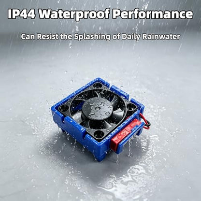 VXL-3s ESC Cooling Fan for Traxxas 3340 Bandit Slash Stampede Rustler 2WD / 4X4 VXL RC Car Parts, Velineon ESC Heat Sink Cooling Fan