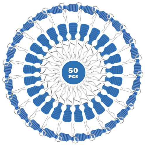 50 Pieces 1.4mm Universal RC Body Clips with Pull Tabs Car Clips RTR Clip Pins H165 Assembly Spare Parts for 1:8 1:10 1:12 Scale Redcat HPI Himoto HSP Exceed RC Car Parts Truck Buggy(Blue) - color: 1.4mm