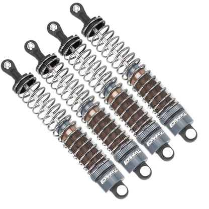 90MM Oil Shock Absorbers Upgrade Compatible with 1/10 RC Crawlers | Fits Tamiya ClodBuster / Bullhead / TRX4 / Axial / D90 - Oil Damper Upgrade - Gray - color: Gray