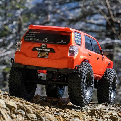 Axial RC Truck 1/24 SCX24 Toyota 4Runner 4X4 RTR Brushed Rock Crawler, RTR (Battery and Charger Included), Orange, AXI-2035T1 - color: Orange