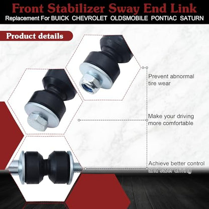 2* K5342 Sway Bar Link - Stop Squeaking & Restore Smooth Ride | Compatible with 2005-2009 Buick Allure 1997-2005 Century 2005-2009 LaCrosse 2000-2013 Chevy Impala 1997-2005 Venture - color: 2*K5342, size: Sway Bar Link