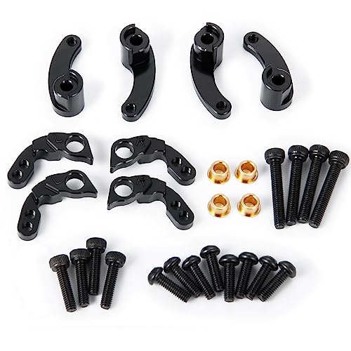 AXSPEED Aluminum RC Crawler Shocks Flex Blades 1/18 Adjustable Suspension Shock Mount for TRX4-M TRX4M Upgrade