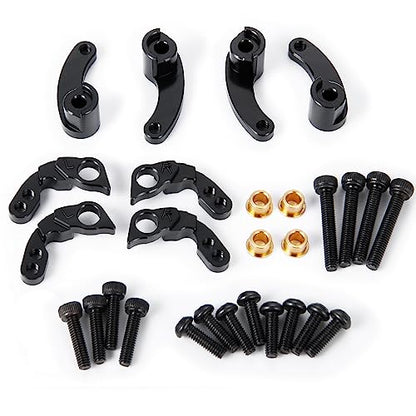 AXSPEED Aluminum RC Crawler Shocks Flex Blades 1/18 Adjustable Suspension Shock Mount for TRX4-M TRX4M Upgrade