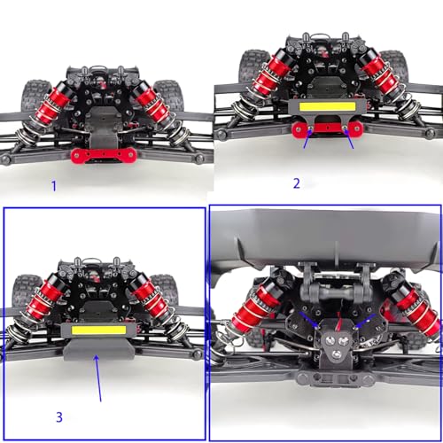 1Set RC Car LED Light Kit, RC Front & Rear LED Lights Kits Headlight Taillight for 1/8 ARRMA Talion 6S Upgrade Parts