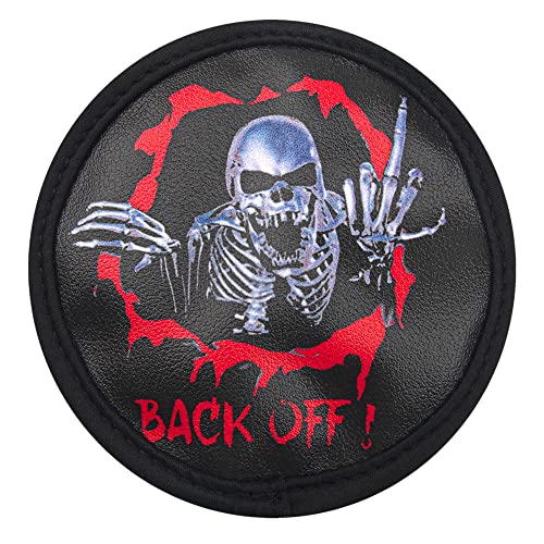 1/10 RC Simulation Leather Spare Tires Cover Accessories Compatible with Traxxas TRX-4 Tamiya CC01 Axial SCX10 Wraith D90 Redcat HSP 1/10 RC Crawler Truck (Back Off) - style: Back Off