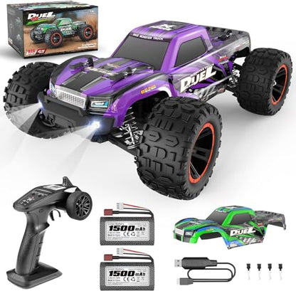 HAIBOXING 1:14 RC Trucks, High-Speed Remote Control Car for Adults | 39KM/H Fast RC Car. 4WD Hobby Monster Truck +2 Shells & 2 Rechargeable Batteries for 40+Min Play.