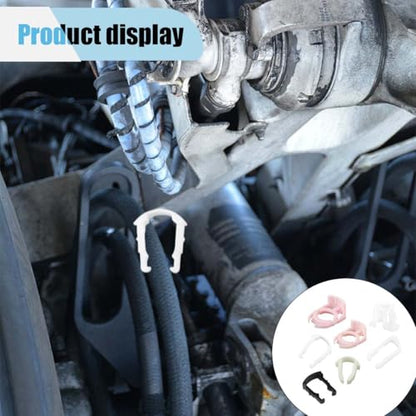 160PCS Car Fuel Line Clips, 7 Sizes Fuel Line Retainer Clips Assortment Kit, Plastic Fuel Line Retaining Clips Replacement 3/8" & 5/16" Fuel Line Clamp, Compatible with SUV Car Truck(160PCS) - size: 160PCS