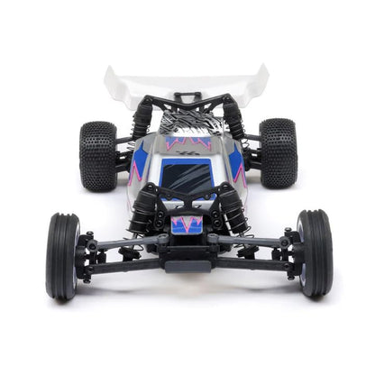 Helidirect Losi RC Car Micro-B 2WD Brushed Mini RC Buggy 1/24 Scale RTR Assemble Kit - Remote Control Car, RC Cars, Micro Racing RC Buggy 1/24 Scale (Silver - LOS00007T2) - color: Silver - Los00007t2