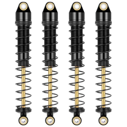 MOHERO 4Pcs RC Oil Filled Shocks - 80/90/100/110/120mm Shock Absorbers Kit for Most 1/10 RC Crawlers Like Axial SCX10 II III D90 CC01 Gen7 Gen8 CC01 Wraith RR10, etc (100MM) - size: 100MM