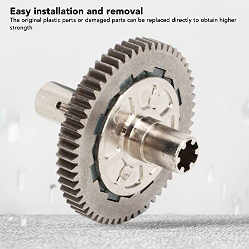 Estink Slipper Spur Gear, Metal Steel 57T 0.8Mod Slipper Set Slipper Clutch Assembly Spur Gear Upgrade Replacement Fit for Arrma 1/10 Granit for 1/8 RC Car, Silver
