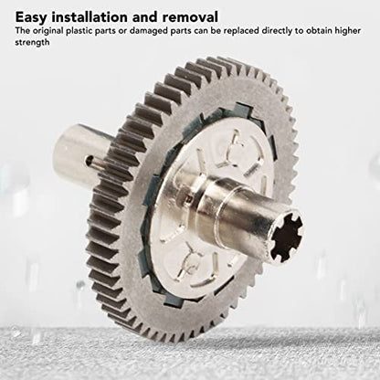 Estink Slipper Spur Gear, Metal Steel 57T 0.8Mod Slipper Set Slipper Clutch Assembly Spur Gear Upgrade Replacement Fit for Arrma 1/10 Granit for 1/8 RC Car, Silver