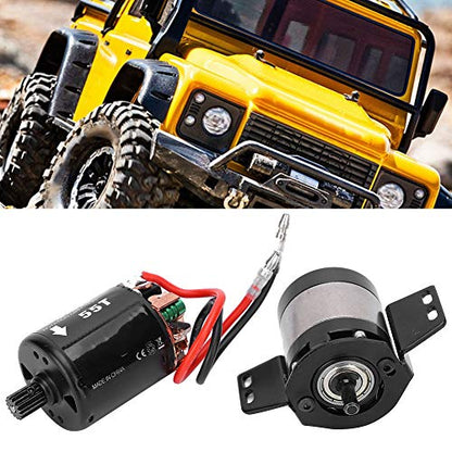 1/5 RC Car Gearbox Transmission Box 540 Brushed 55T Motor Fit for SCX10 1/10 RC Car