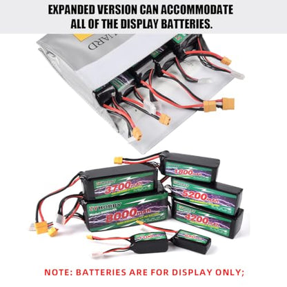 Fireproof Explosionproof Battery Storage Guard Pouch for Lipo Charge and Storage (7.08 * 9.06in) - size: 7.08 * 9.06in