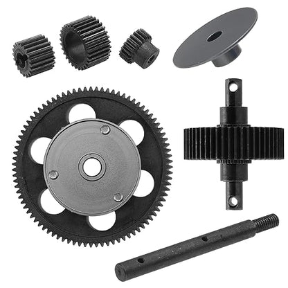 ShareGoo Steel Gear Set Transmission Gearbox Gears Set Compatible with Axial SCX10 Honcho Dingo Jeep 1/10 RC Crawler Car