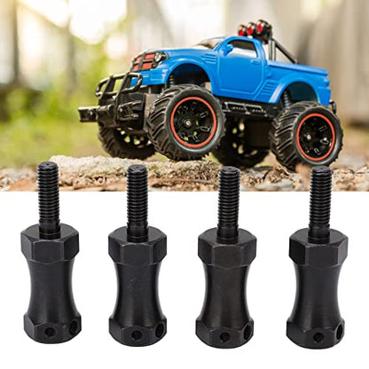 Wheel Extension Hex Drive Hub Adapter, Widen 20mm Steel Enhance Performance RC Extended Wheel Hex Coupler Black 42mm Length 12mm Hex Diameter for 1/10 RC Cars