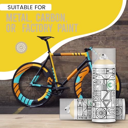 Spray.Bike Spray Paint - Chalk Farm (Off-White) | Designed Mainly for Bicycles | Multi-Use Acrylic Spray Paint for Metal, Plastic | High Coverage Bike Paint, 400ml - color: Chalk Farm