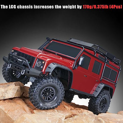 GLOBACT Brass Wheel Weights Extended Hex Hub 18mm for 1/10 TRX4 TRX6 SCX10 | Fits 1.9" 2.2" RC Wheel, 170g Counterweight - size: 18.5mm