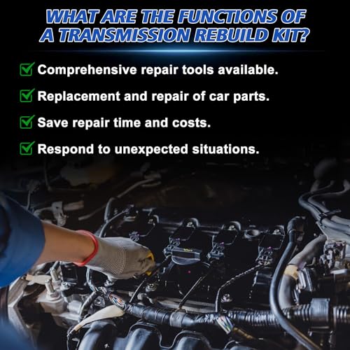 62TE Transmission Rebuild Kit Overhaul Seals Fits for Journey 2011-2017 3.6L,for Avenger 2011-2014 3.6L Replace OE 62TE B077820C B077880C W077881C - size: 62TE