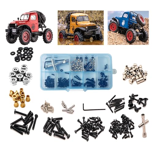 1 Box Screws Case Set Assorted Nut Gasket Tool Kit for FMS Power Wagon FCX24 1/24 RC Car Accessory Part Accessory