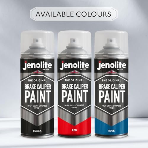 JENOLITE Brake Caliper Paint Aerosol, Yellow 1x13.5oz | Brake Caliper Paint, Durable High Gloss Finish High Heat Spray Paint, Restore - color: Yellow
